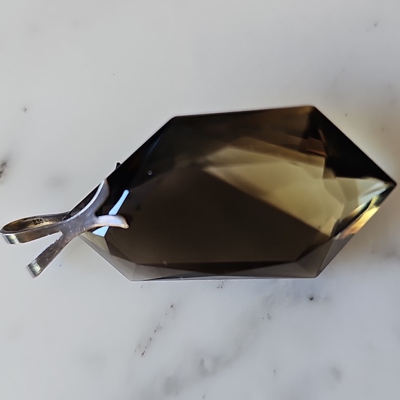 Vintage Jewelry - 🌺HP🌺Vintage Facet-Cut Smokey Quartz Pendant
